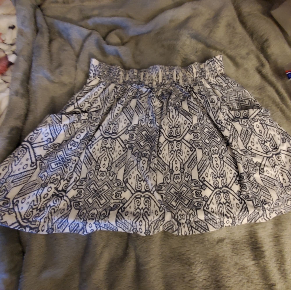 Flowy miniskirts Skater skirt Double Pockets